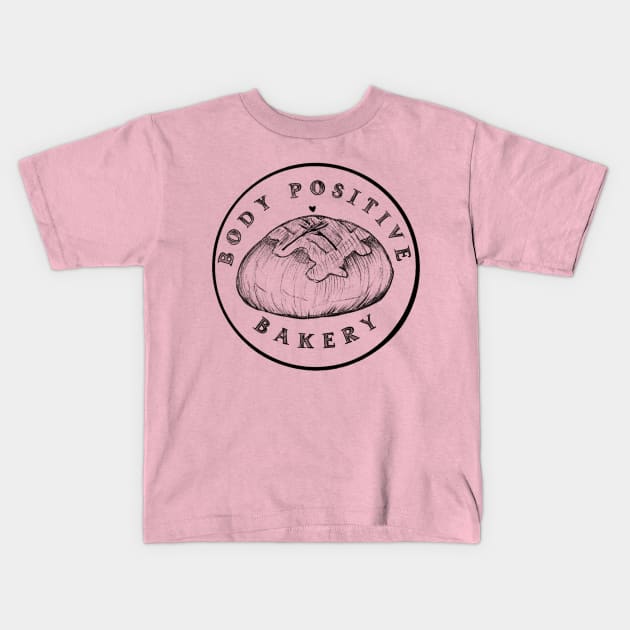 Body Positive Bakery Logo Kids T-Shirt by Body Positive Bakery